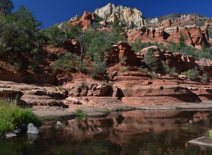 canyon walls in red rock